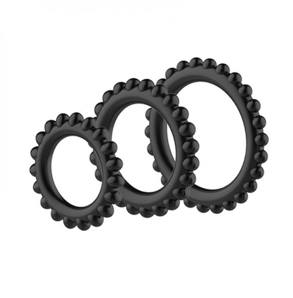 BAILE - TITAN Fierce Man Delay Cock Ring (Full Set 3 Pieces) BAILE - TITAN Fierce Man Delay Cock Ring (Full Set 3 Pieces)
